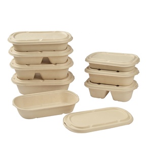 Oem phân hủy sinh học phân hủy bã mía bột giấy chưa tẩy trắng 700ml lấy đi salad mì ống Sushi <span class=keywords><strong>container</strong></span> thực phẩm N700 - Product Image 5