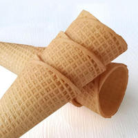 Coupe Biscuit Comestible 200 Grand Calibre Croustillant Cône Crème Glacée Croustillant DIY Dessert Cornets de Crème Glacée