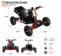 Go Kart Eléctrico de 48V con Control Estable y Alta Velocidad, con Freno de Disco Hidráulico para Carreras Todoterreno