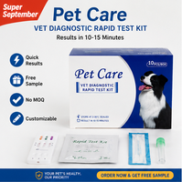 Tes Cepat Antibodi Virus Parvo Anjing CPV Ab untuk Penggunaan Komersial & Rumah Tangga, Umur Simpan 3 Tahun, Kelas II