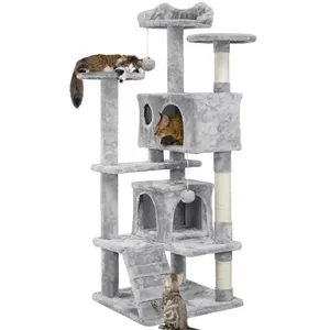Gato árbol Honeypot casa de muñecas cepillo Treeluxury SISAL ecológico 4 niveles 102cm Hefeng tubo protector tapa trepador parte tubo - Product Image 5