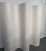 Paravent décoratif autoportant moderne et mobile en bois, design tressé en bambou, séparateur de pièce pliable en corde de papier