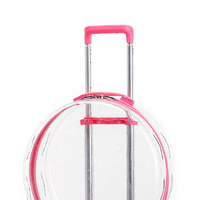 Chien Chariot Sac À Dos Portable Extérieur Chat Chien Sac de Transport De Voyage Roues Valise pour Animal De Compagnie Voyage Boîtier Transparent