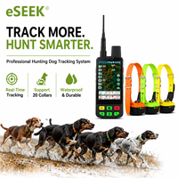 Collier de suivi GPS pour chien de chasse ESEEK, fonction d'entraînement, suivi longue portée, système de suivi imperméable pour chien - 1 télécommande, 3 colliers