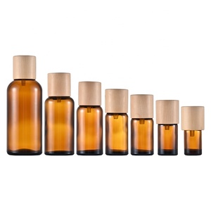 <span class=keywords><strong>5Ml</strong></span> 10Ml 15Ml 20Ml 30Ml 50Ml 100Ml Hổ Phách Tinh Dầu Chai Thủy Tinh Màu Hổ Phách Với Bằng Gỗ Tamper-Proof Cap - Product Image 6