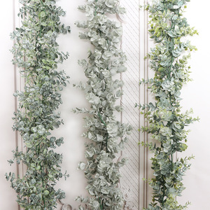 Guirnaldas de Eucalipto Artificiales FUYI de 100cm y 200cm, Decoración de Pared para Bodas y Hogar, Accesorios de Fotografía para Exteriores - Product Image 5