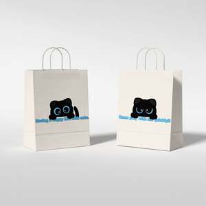 Sacs d'emballage en papier kraft de luxe pour la boulangerie, matériaux recyclés sains pour les boulangeries, les pâtisseries, les plats à emporter pour les industries alimentaires - Product Image 1