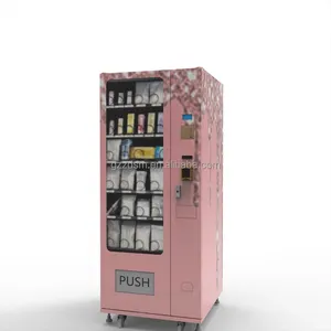 Snack En Drinken Fles In Fabrikant Melk Voedsel Snack Drank Automaat