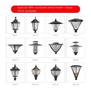 Lampe solaire pour allée de jardin, éclairage extérieur, lampadaire LED pour parc, avec capteur de lumière et garantie de 10 ans, indice de protection IP65 - Product Image 3