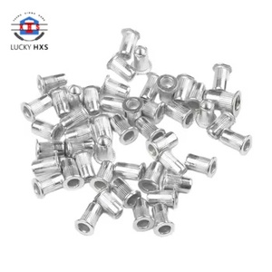 Venta al por mayor de piezas de aluminio personalizadas M3 M4 M5 <span class=keywords><strong>M6</strong></span> Tuercas de remache Zinc galvanizado pulido ciego conjunto Nutserts insertos roscados servicio CNC - Product Image 1
