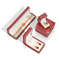 Boîte d'emballage de bijoux cadeau en carton personnalisé avec texture crocodile rouge faveur de mariage