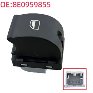 <span class=keywords><strong>Interruptor</strong></span> Elevador de Ventanas Eléctrico JIANGRUIYA Nuevo 8E0959855 para <span class=keywords><strong>Audi</strong></span> <span class=keywords><strong>A4</strong></span> R8 RS4, Control de un Botón, Lado del Pasajero, <span class=keywords><strong>Interruptor</strong></span> - Un Año - Product Image 1