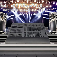 Console de contrôle d'éclairage DMX512 MA3 avec télécommande, fader et commande PC pour projecteurs motorisés, éclairage de scène et gradateur haute performance