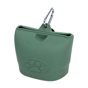 Piccola Borsa da Addestramento Portatile per Cani, Sacchetto in Silicone per Snack con Chiusura Magnetica e Clip da Cintura - Product Image 2