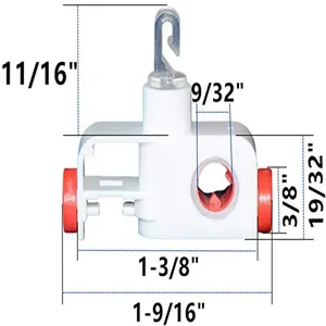 Wholesale Price Double windows <strong>Blind</strong> Parts and Components <strong>Plastic</strong> Carrier Vertical <strong>Blind</strong> Accessories for Vertical <strong>Blinds</strong> - Product Image 6
