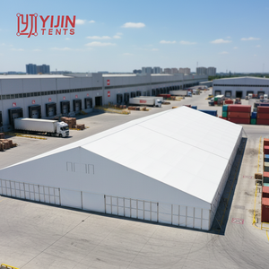 เต็นท์โกดังขนาดใหญ่สำหรับใช้งานกลางแจ้ง ขนาด 20x50ม. 30x80ม. 40x80ม. ทนทาน ใช้งานได้ยาวนาน โครงสร้างอลูมิเนียมสำหรับเก็บของ - Product Image 1
