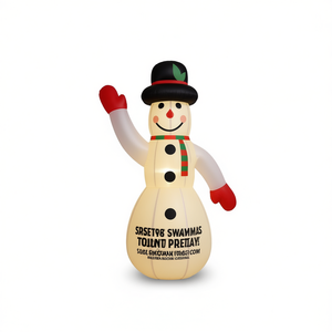 Pupazzo di Neve Gonfiabile per Decorazioni Natalizie da Esterno, Alto 1,8 Metri - Product Image 1