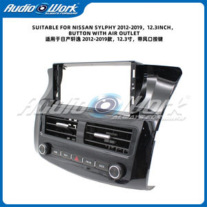 Kit tableau de bord Nissan Sylphy 2012-2019, écran tactile de 12,3 pouces <span class=keywords><strong>avec</strong></span> boutons intégrés et évents d'air, ajustement direct - Product Image 3