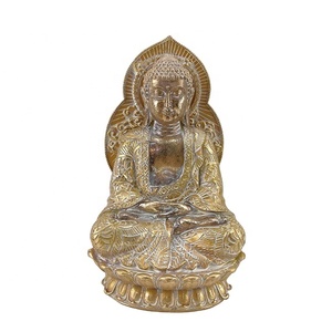 Statue de <span class=keywords><strong>bouddha</strong></span> thaïlandais <span class=keywords><strong>en</strong></span> résine, Figurines feng shui, bouddhisme assis, décoration de salon, maison - Product Image 3