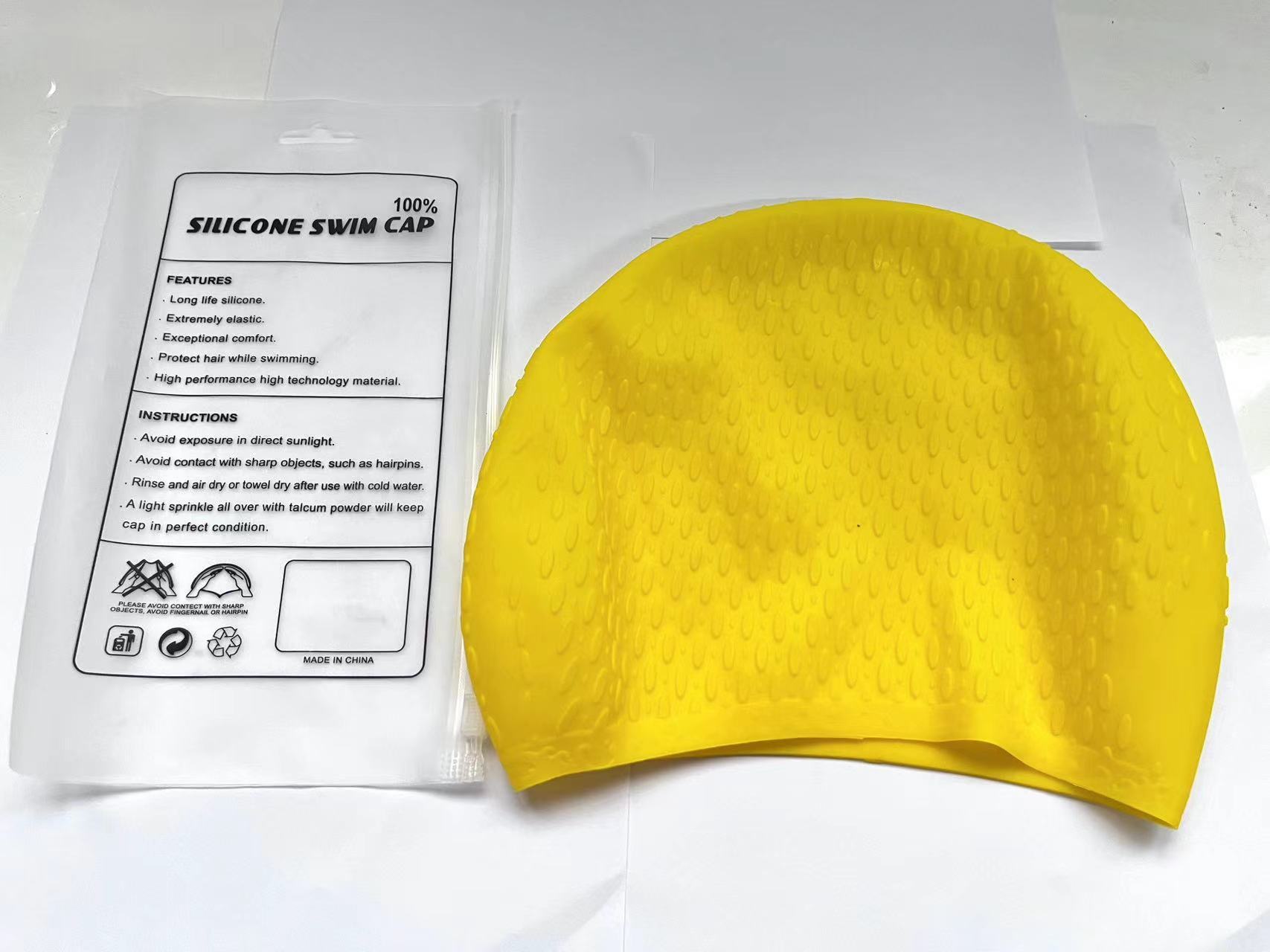 Emballage de sac ziplock délicat avec capuchon de gouttelette jaune
