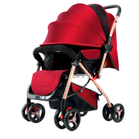ZX110 nouveau-né multifonction poussette en alliage léger landau avec amortisseur de voiture Portable pliable bébé poussette pour 3 ans