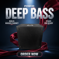 Subwoofer Aktif 18 Inch 800W RMS 3200W Max DSP Kelas-D Berbahan Kayu Speaker Bass Profesional untuk Panggung Pernikahan DJ