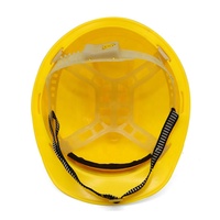 Chapeaux rigides jaunes en HDPE, très bon marché, boucle de doublure en plastique, type V, protection du travail, casque de sécurité pour travailler