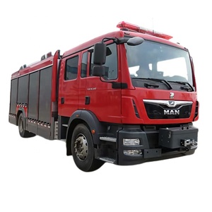 Chasis de importación LHD o RHD montado 10000 litros 4x2 4x4 City Road Combinado Polvo seco Espuma Agua Cisterna forma cisterna camiones de bomberos - Product Image 6