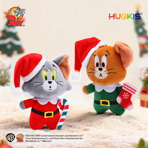 Figurina in Peluche Ufficiale <span class=keywords><strong>Tom</strong></span> <span class=keywords><strong>e</strong></span> <span class=keywords><strong>Jerry</strong></span> Serie Natalizia, 31cm-50cm, Gatto <span class=keywords><strong>Tom</strong></span> con Cappello da Babbo Natale, Regalo <span class=keywords><strong>Jerry</strong></span> - Product Image 2