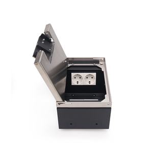 Caja para Piso Elevado o Enrasado con Tomas de Corriente y Puerto de Datos RJ45, Combinación para Empotrar en Alfombra - Product Image 4