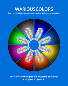 Bombillas LED GICOO T10 W5W 12V de Doble Color, Canbus Sin Errores, Luces Interiores para Auto W5W 2016, Luz de Lectura LED 42smd para Auto - Product Image 5