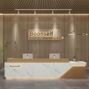 Comptoir de réception moderne pour hôtel, comptoir de caisse, comptoir de service d'entreprise, comptoir de bar, mobilier d'hôtel - Product Image 1
