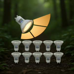 Lampadina LED GU10 6W Dimmerabile Luce Bianca Calda Confezione da 10 - Product Image 3