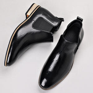 Chaussures pour hommes de grande taille, personnalisables en gros, à bout pointu, bottines à la cheville, respirantes, décontractées, à enfiler, bottines Chelsea - Product Image 3