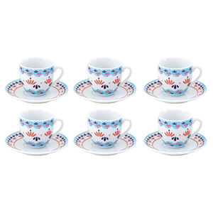 ชุดถ้วยกาแฟพร้อมจานรอง 6 ใบ รุ่น GRACE4 - Product Image 1