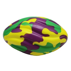 Ballon anti-stress en mousse PU personnalisé, forme rugby américain, anti-extrusion, pour jouets - Product Image 1