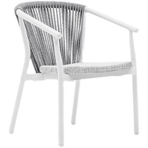 <span class=keywords><strong>Fauteuil</strong></span> blanc <span class=keywords><strong>de</strong></span> meubles en aluminium <span class=keywords><strong>de</strong></span> patio <span class=keywords><strong>de</strong></span> <span class=keywords><strong>jardin</strong></span> extérieur moderne avec la couverture <span class=keywords><strong>de</strong></span> corde - Product Image 1