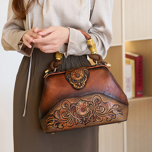 Borsa a tracolla in stile Vintage da donna a tracolla con motivo floreale filo in materiale Zip in poliestere regalo suocera - Product Image 3