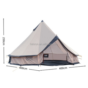 Vente en gros de tentes de glamping de luxe en forme de pyramide indienne, de type yurt, en tissu Oxford 4M, résistantes au vent, pour le camping et la randonnée - Product Image 4