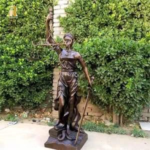 Rolong dimensione della vita <span class=keywords><strong>classica</strong></span> dea <span class=keywords><strong>greca</strong></span> scultura in metallo bronzo cieco giustizia <span class=keywords><strong>statua</strong></span> per la vendita - Product Image 5