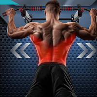 Barre de musculation multi-prises en acier pour porte, portable, pour exercices à domicile, entraînement complet du corps (pompes, tractions, barre de traction)