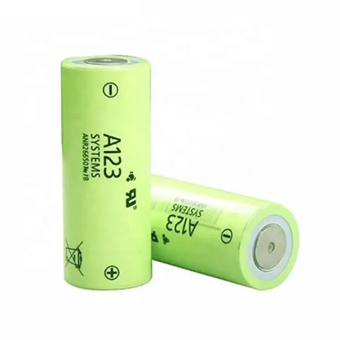 Baterías de fosfato de hierro y litio de alta potencia, celdas A123 26650 LiFePO4, batería de 3,2 V, 2500mAh, A123, ANR26650
