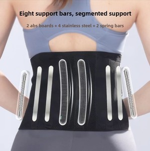 <span class=keywords><strong>Ceinture</strong></span> <span class=keywords><strong>de</strong></span> soutien lombaire respirante unisexe avec sangles réglables et coussin lombaire amovible pour la protection sportive et l'usage quotidien - Product Image 4