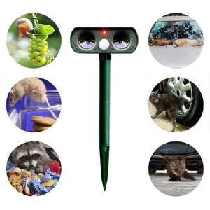 Controllo dei parassiti deterrente per animali da giardino ricaricabile impermeabile ad ultrasuoni per animali selvatici per cantieri agricoli - Product Image 1