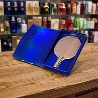 Boîtes rigides magnétiques personnalisées du fabricant avec fermeture magnétique, impression quadricolore, revêtement, ensemble cadeau artisanal pour raquette de table