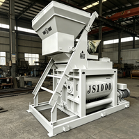 Bétonnière à double arbre à rotation forcée JS1000 |   Centrale de Béton Prête à l'Emploi Industrielle de 1000L, Machine de Malaxage