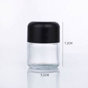 Envase de Vidrio Hermético Personalizado de 1oz, 2oz, 3oz, 4oz y 6oz, a Prueba de Olores y Resistente a Niños, con Tapa de Rosca (Capacidades de 60-150ml) - Product Image 1