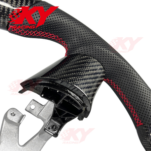 Volant sport en fibre de carbone personnalisé pour Chevrolet Corvette C6 C5 Coupé Z06 ZR1 Stingray 2005-2013 - Product Image 3
