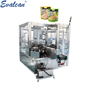 Horizontal premade bag rotary packaging machine for vacuum food