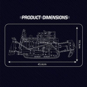 Yuxing Model King 15084 Mechanical Bulldozer <b>Building</b> <b>Blocks</b> 800+ Pieces For Boys Age 8 13 Years - Product Image 2